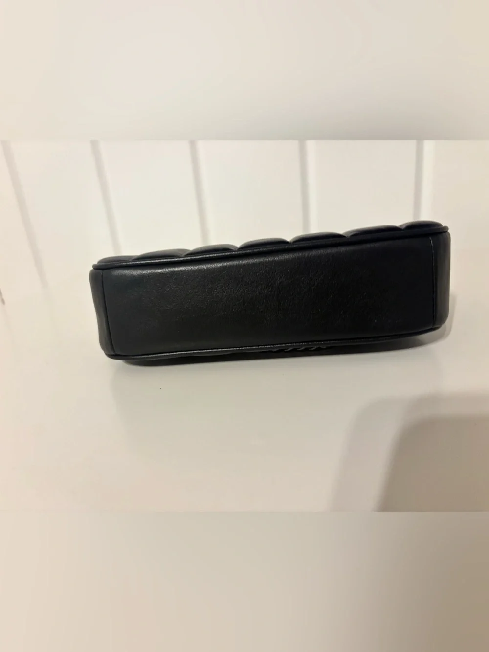 Coach Black Quilted Leather Chain Wristlet